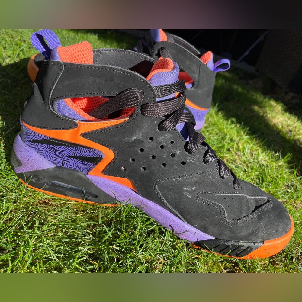 Nike Air Tech Challenge Huarache Black/Purple/Orange US11,5/EU45,5 - Picture 8 of 15